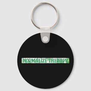 Normalise Therapy Mental Health Awareness Warrior Key Ring