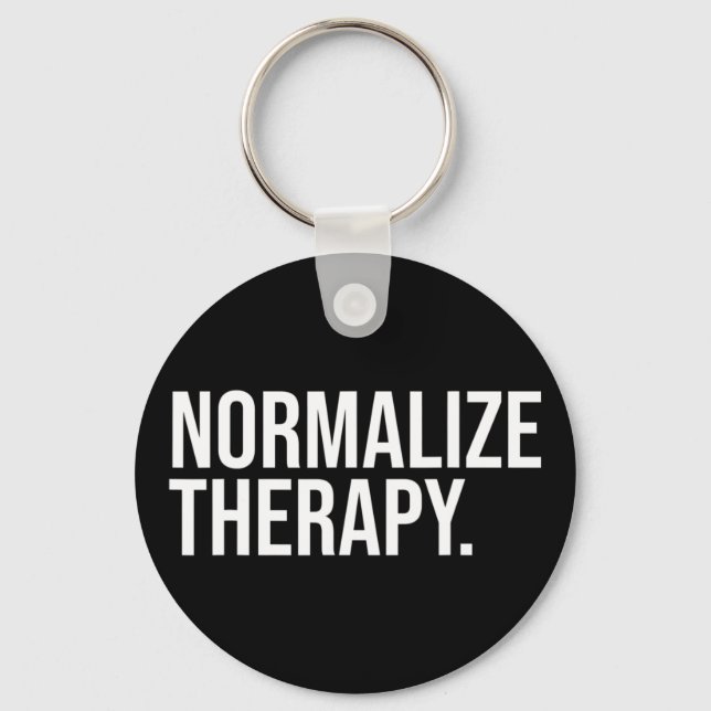 Normalise Therapy Statement Mental Health Active H Key Ring (Front)