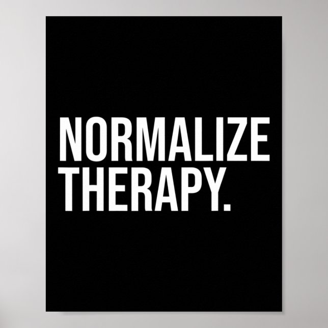 Normalise Therapy Statement Mental Health Active H Poster (Front)