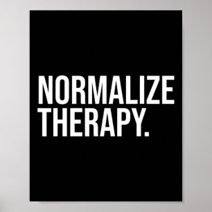 Normalise Therapy Statement Mental Health Active H Poster