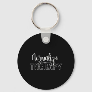 Normalise Therapy Statement Support Mental Health Key Ring