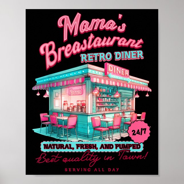 Normalize Breastfeeding Mom Breastfeed Mama's Brea Poster (Front)