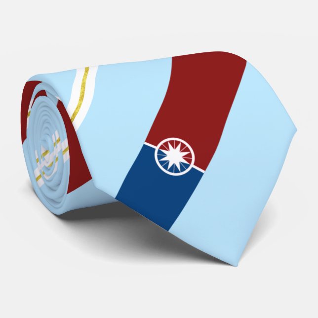 Norman (Oklahoma) city flag Neck Tie (Rolled)