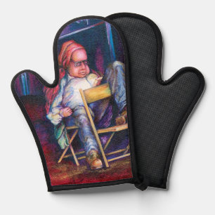 Norman Prefers to Draw in his Sleep Oven Mitt