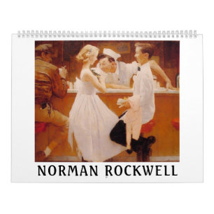 Norman Rockwell Art Vintage Wall Calendar