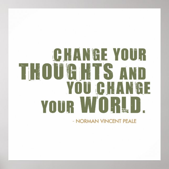 Norman Vincent Peale Quote Poster (Front)