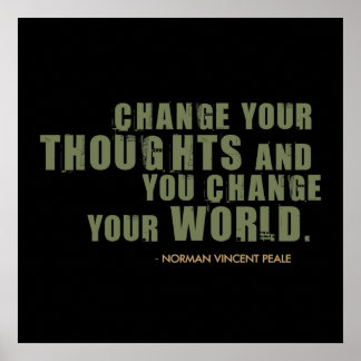 Norman Vincent Peale Quote Poster