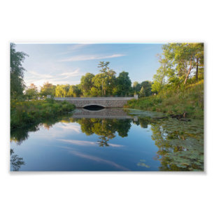 Normandale Lake Park and Bridge Photo Print