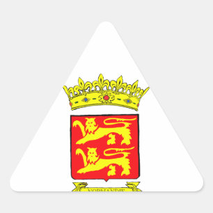 NORMANDIA BLASON TRIANGLE STICKER