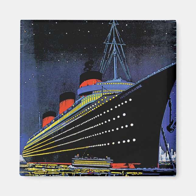 Normandie at Night Magnet (Front)