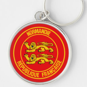 Normandie Round Emblem Key Ring