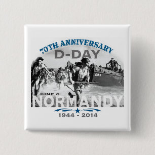 Normandy 70th D-Day Anniversary 15 Cm Square Badge