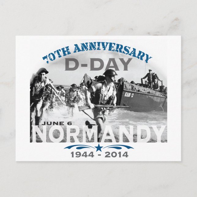 Normandy 70th D-Day Anniversary Postcard (Front)