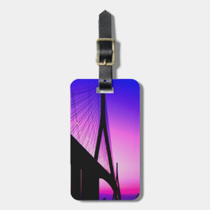 Normandy Bridge, Le Havre, France Luggage Tag
