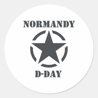 Normandy D-Day Classic Round Sticker