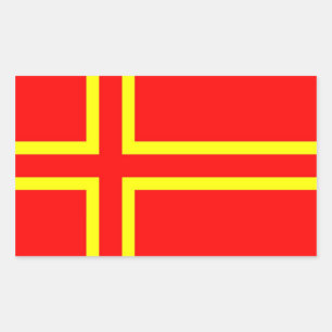 Normandy ethnic flag rectangular sticker