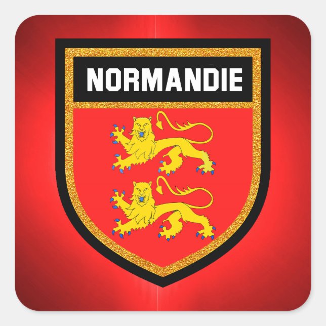 Normandy Flag Square Sticker (Front)