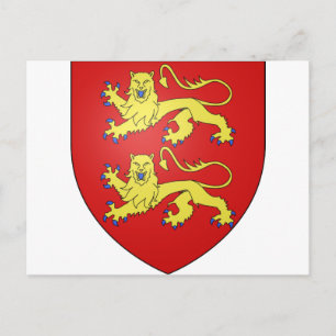 Normandy (France) Coat of Arms Postcard