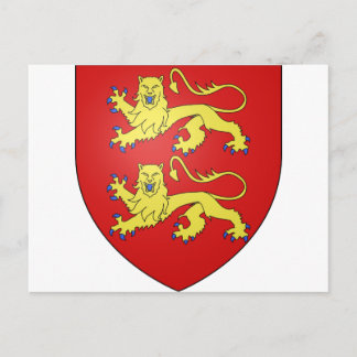 Normandy (France) Coat of Arms Postcard