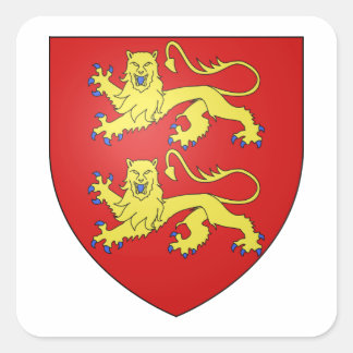 Normandy (France) Coat of Arms Square Sticker