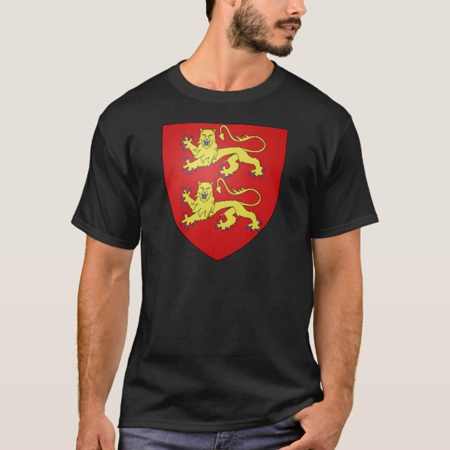 Normandy (France) Coat of Arms T-Shirt (Front)