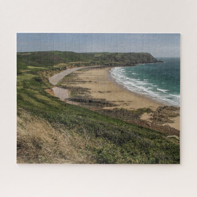 Normandy France Jigsaw Puzzle - Ecalgrain Bay (Horizontal)