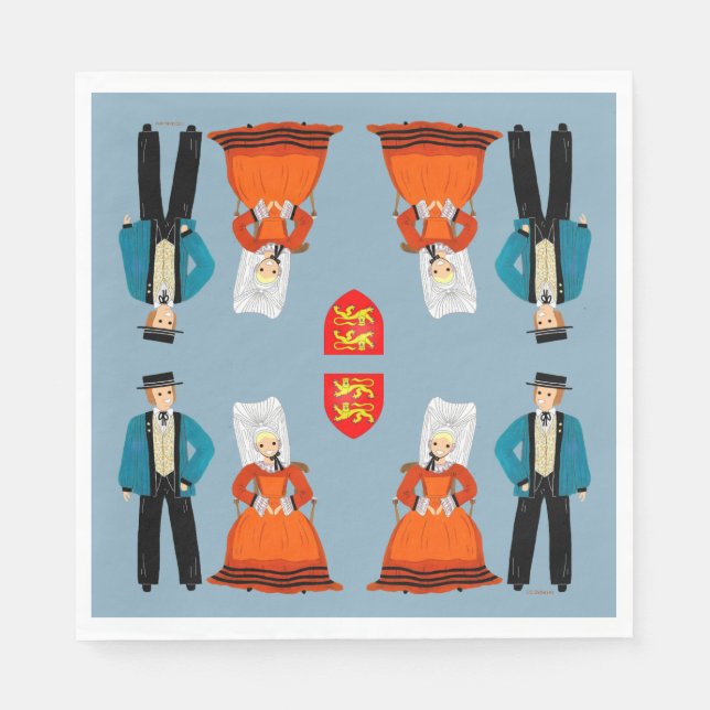 Normandy, France Napkin (Front)