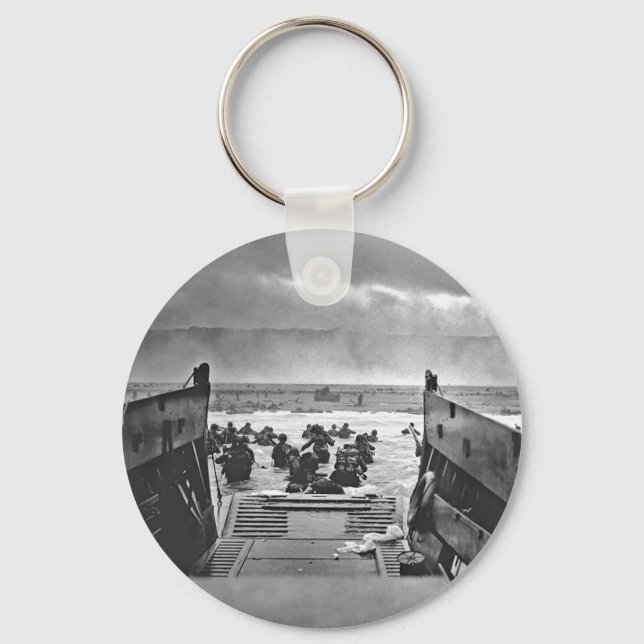 Normandy Invasion at D-Day - 1944 Key Ring (Front)