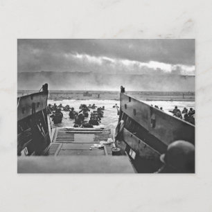 Normandy Invasion at D-Day - 1944 Postcard