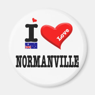 NORMANVILLE - I Love Magnet