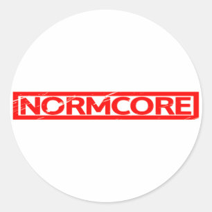 Normcore Stamp Classic Round Sticker
