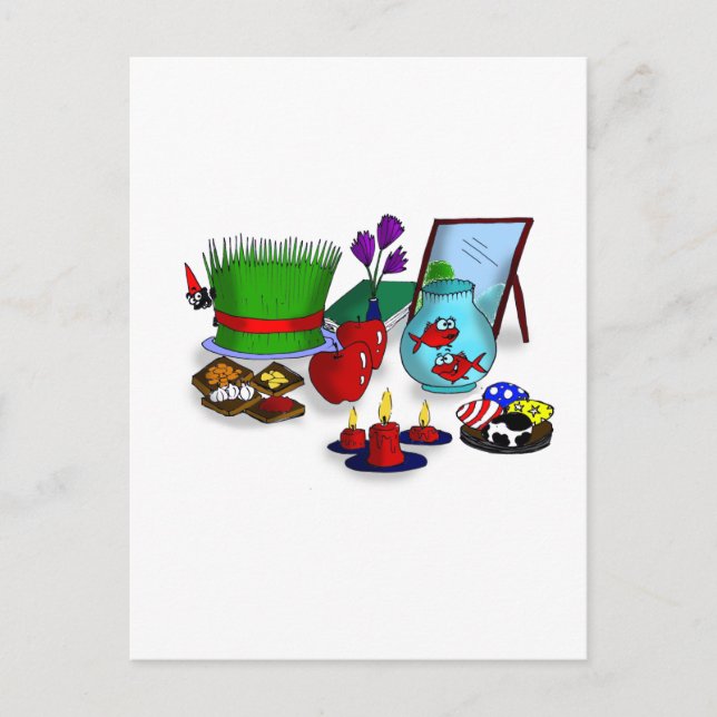 Norooz Cartoon Postcard (Front)