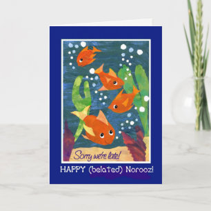 Norooz Goldfish Belated Persian New Year Holiday Card