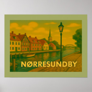 Nørresundby Denmark Bridge Poster