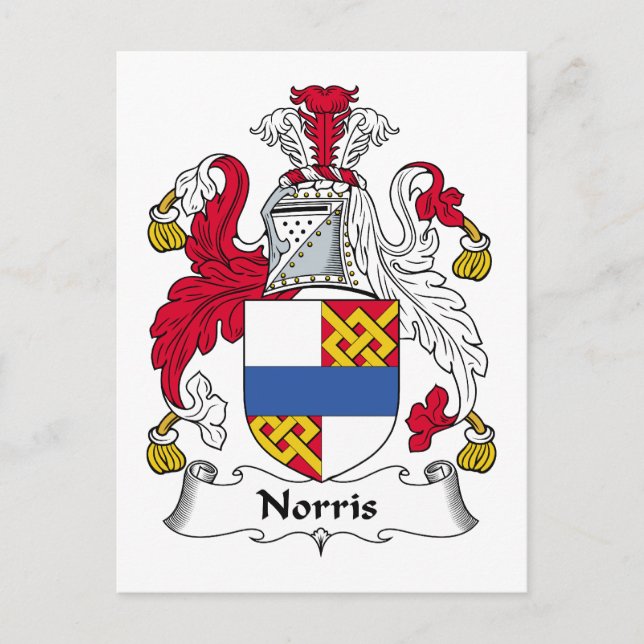 Norris Family Crest Postcard (Front)