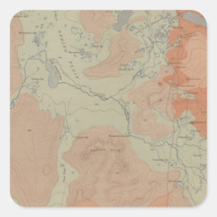 Norris Geyser Basin Square Sticker