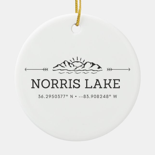 Norris Lake Ornament (Front)