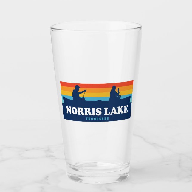 Norris Lake Tennessee Canoe Glass (Front)