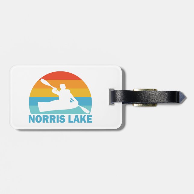 Norris Lake Tennessee Kayak Luggage Tag (Back Horizontal)