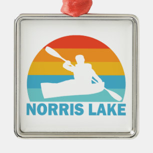 Norris Lake Tennessee Kayak Metal Ornament