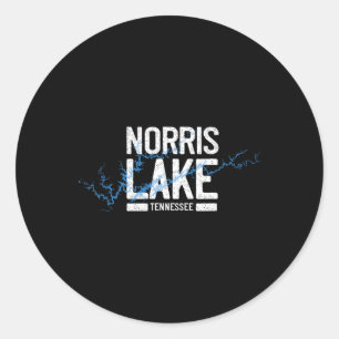 Norris Lake Tennessee Vacation Boating Adventure Classic Round Sticker