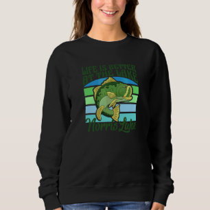 Norris Lake Tn  At The Lake Bass Fishing Sweatshirt