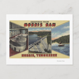 Norris, Tennessee - Greetings From Norris Dam Postcard
