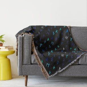 Norse At Night Throw Blanket