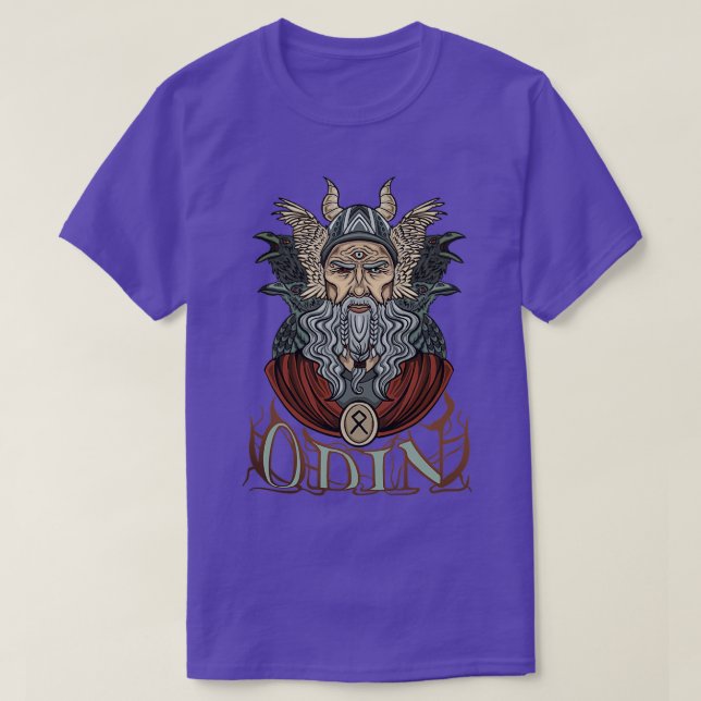Norse Gods Odin T-Shirt (Design Front)
