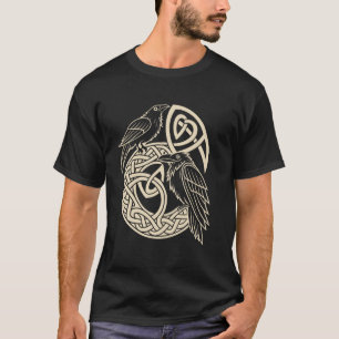 Norse Knotwork Ravens u2013 Huginn & Muninn Viking T-Shirt