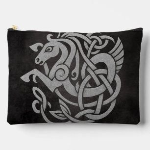 Norse Mythic Horse Knot Design Accessory Pouch