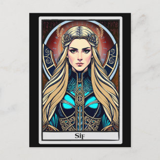 Norse Mythology Goddess Sif Art Postcard