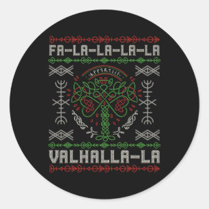Norse Mythology - Viking Yule - Yggdrasil Christma Classic Round Sticker