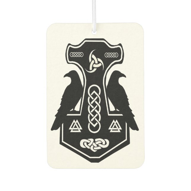 Norse Pagan Thor's hammer Car Air Freshener (Front)